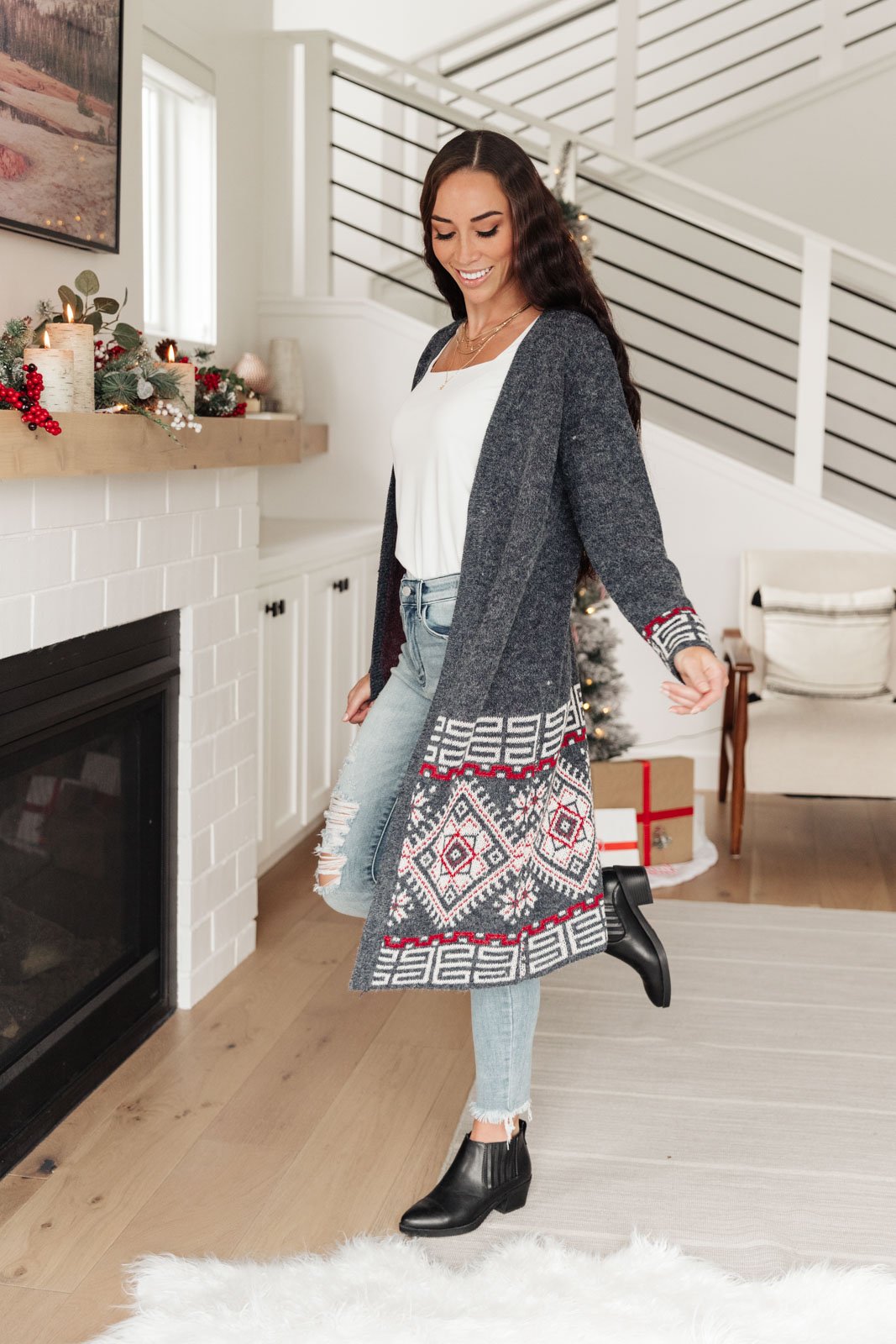 DOORBUSTER By Design Knit Cardigan in Navy Heather