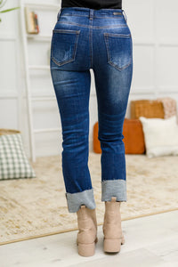 Cambridge Mid Rise Straight Leg Jeans