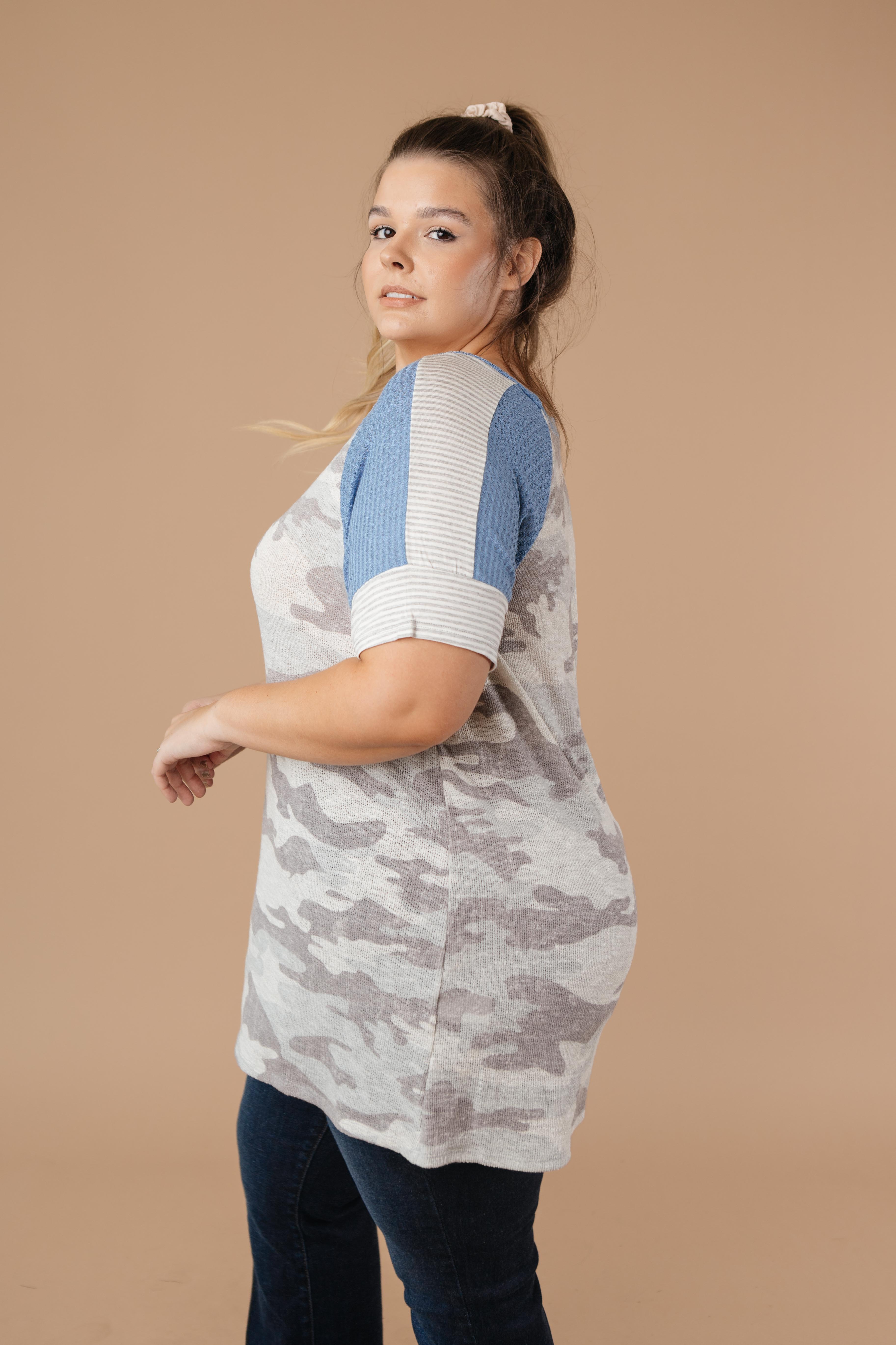 Camouflage Blues Top