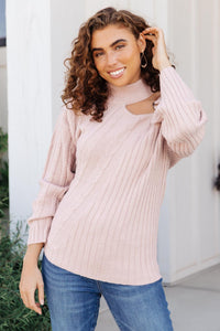 City Chic Sweater in Mauve