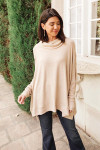 Cobblestone Cowl Neck Sweater