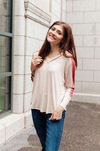 Coffee Date V Neck Top