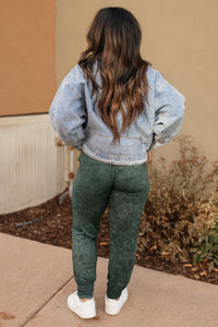 Cozy Joggers in Hunter Green