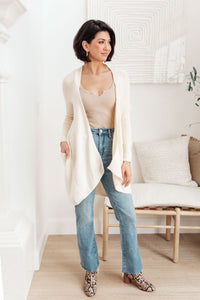 Cozy Nights Cardigan In Cream