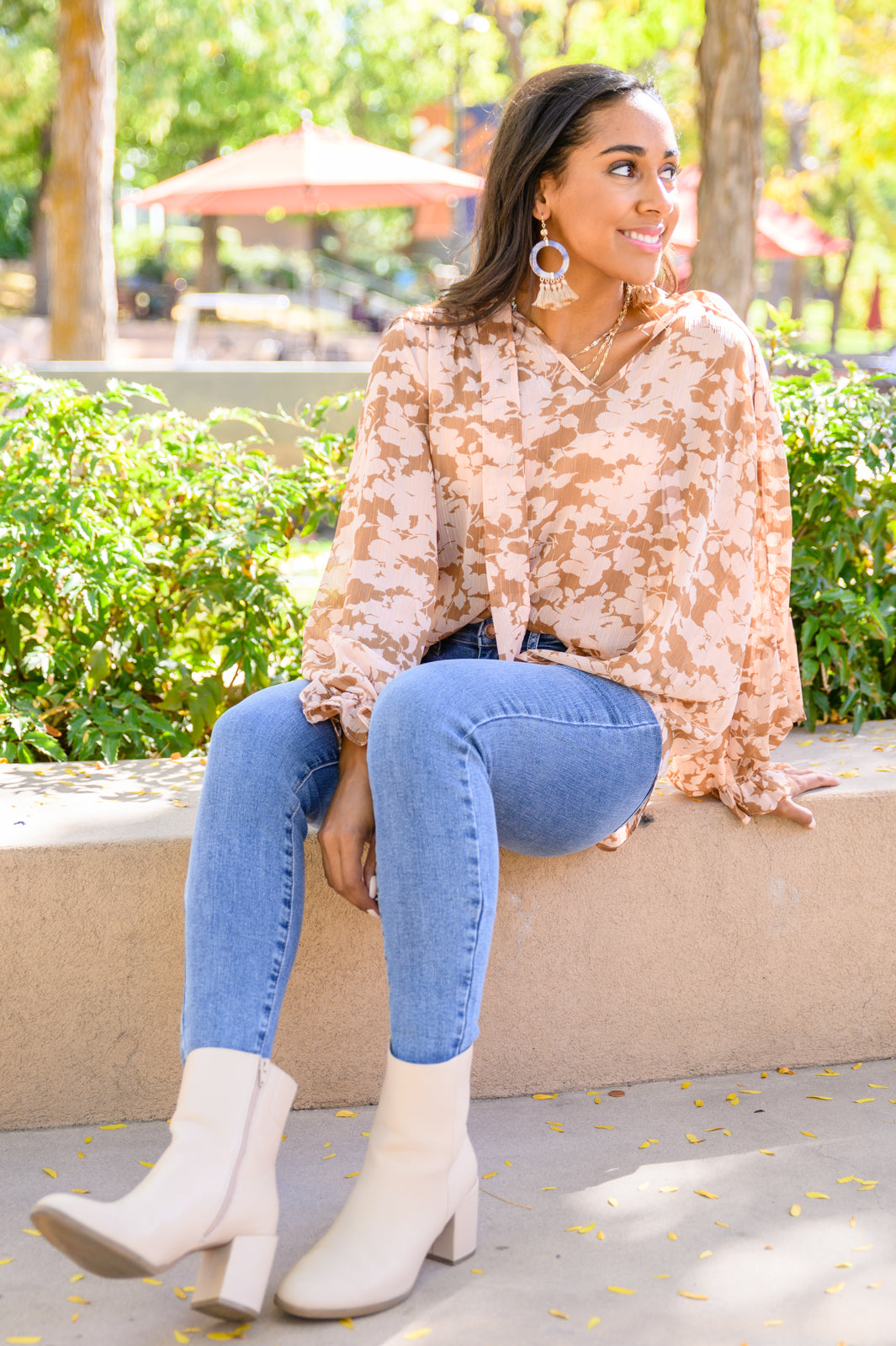 Circle Fringe Earrings