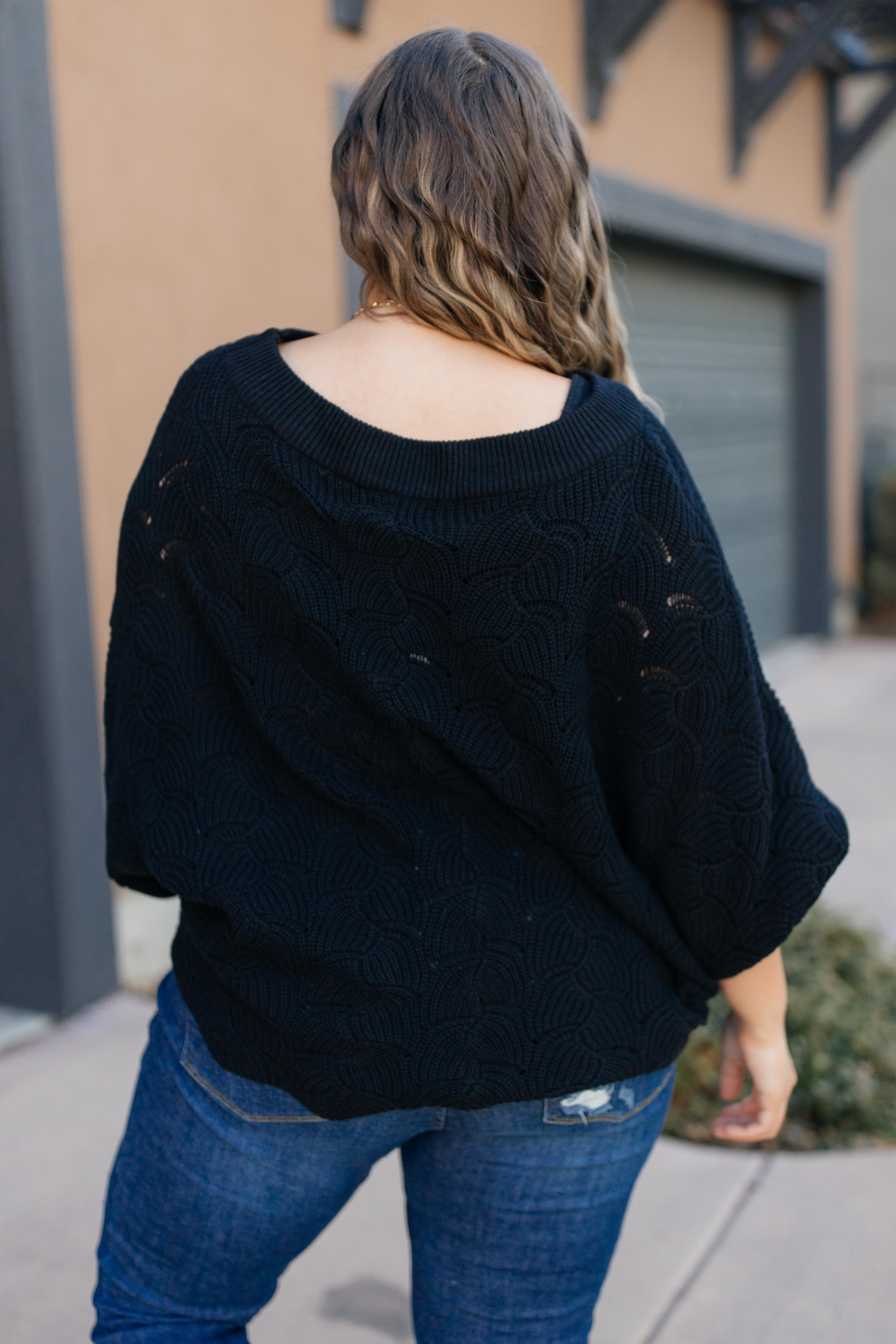 Designed For Details Sweater in Black