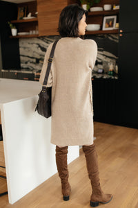 DOORBUSTER Diamond Details Sweater Dress/Tunic in Beige