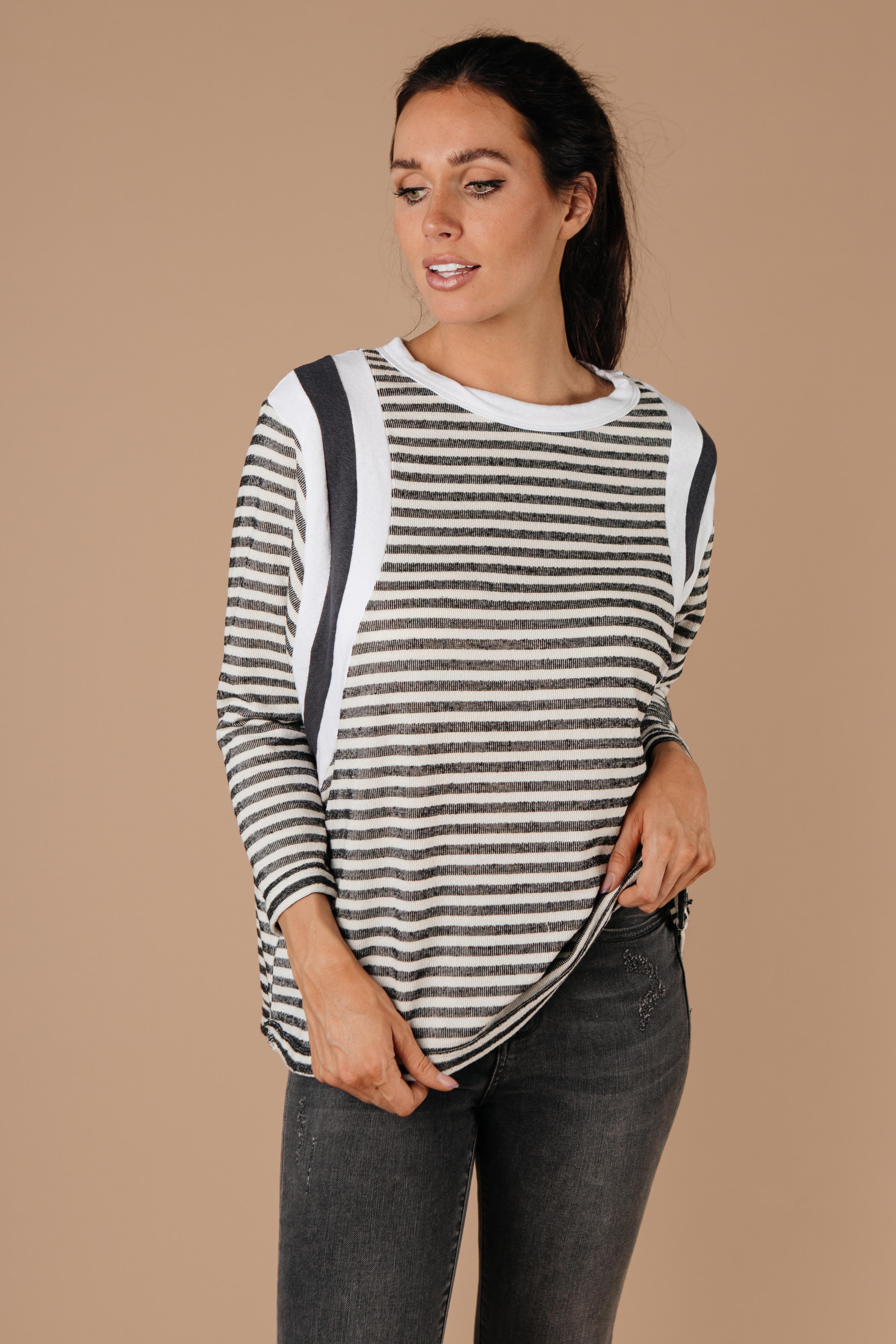 Double Trouble Striped Top