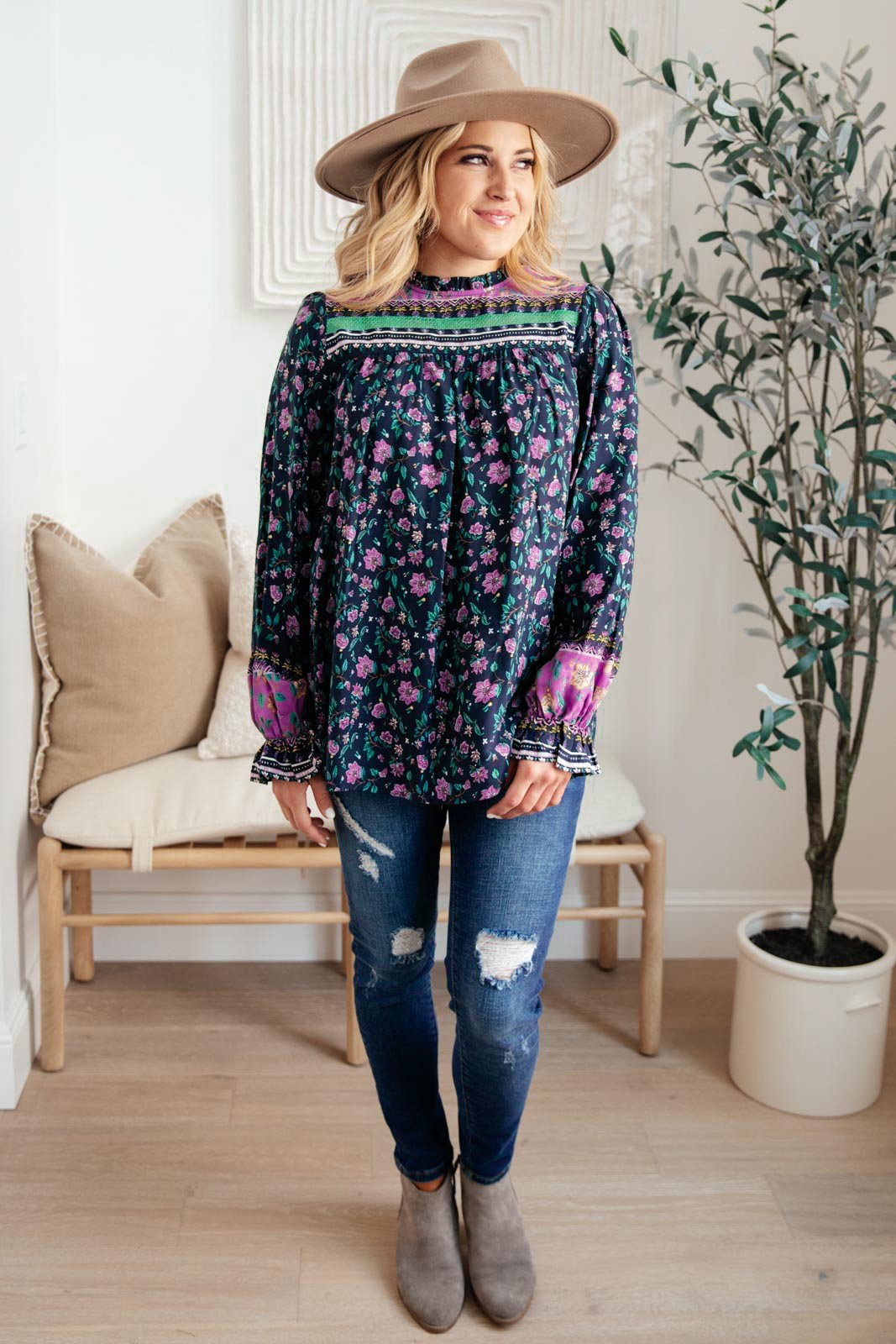 Exquisite Beauty Floral Blouse