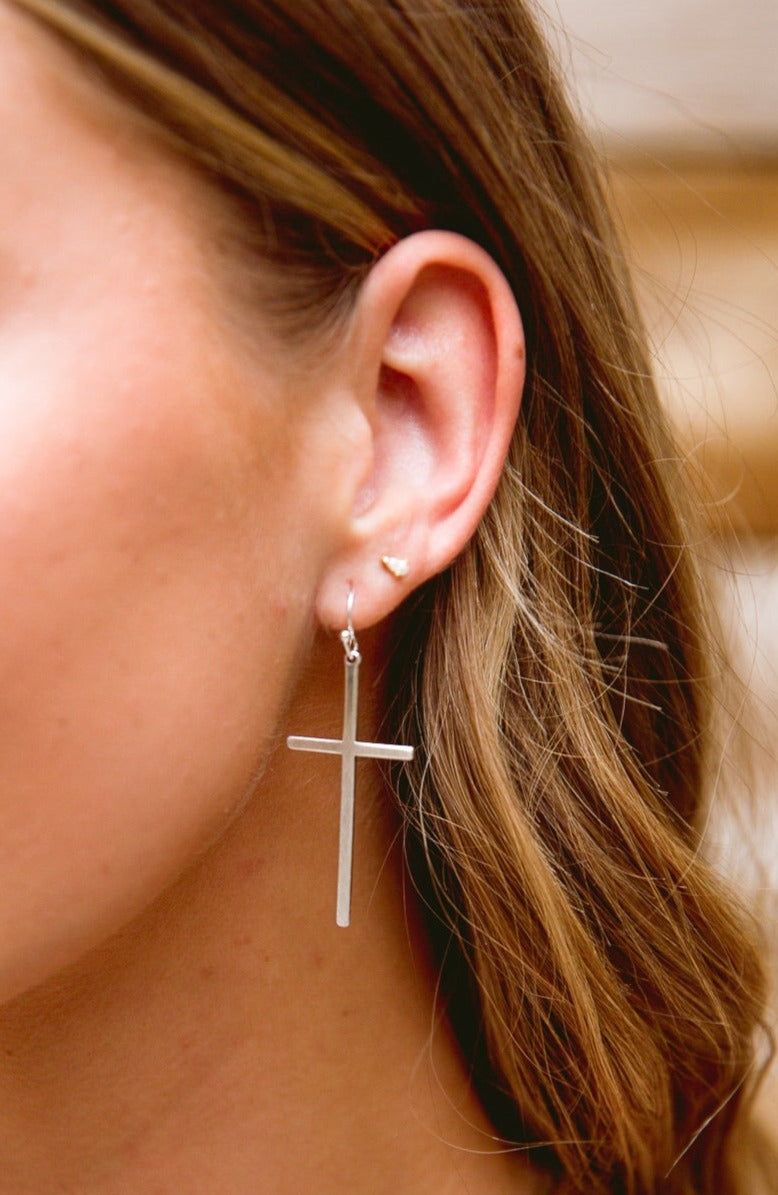 Faithful Path Earrings In Silver