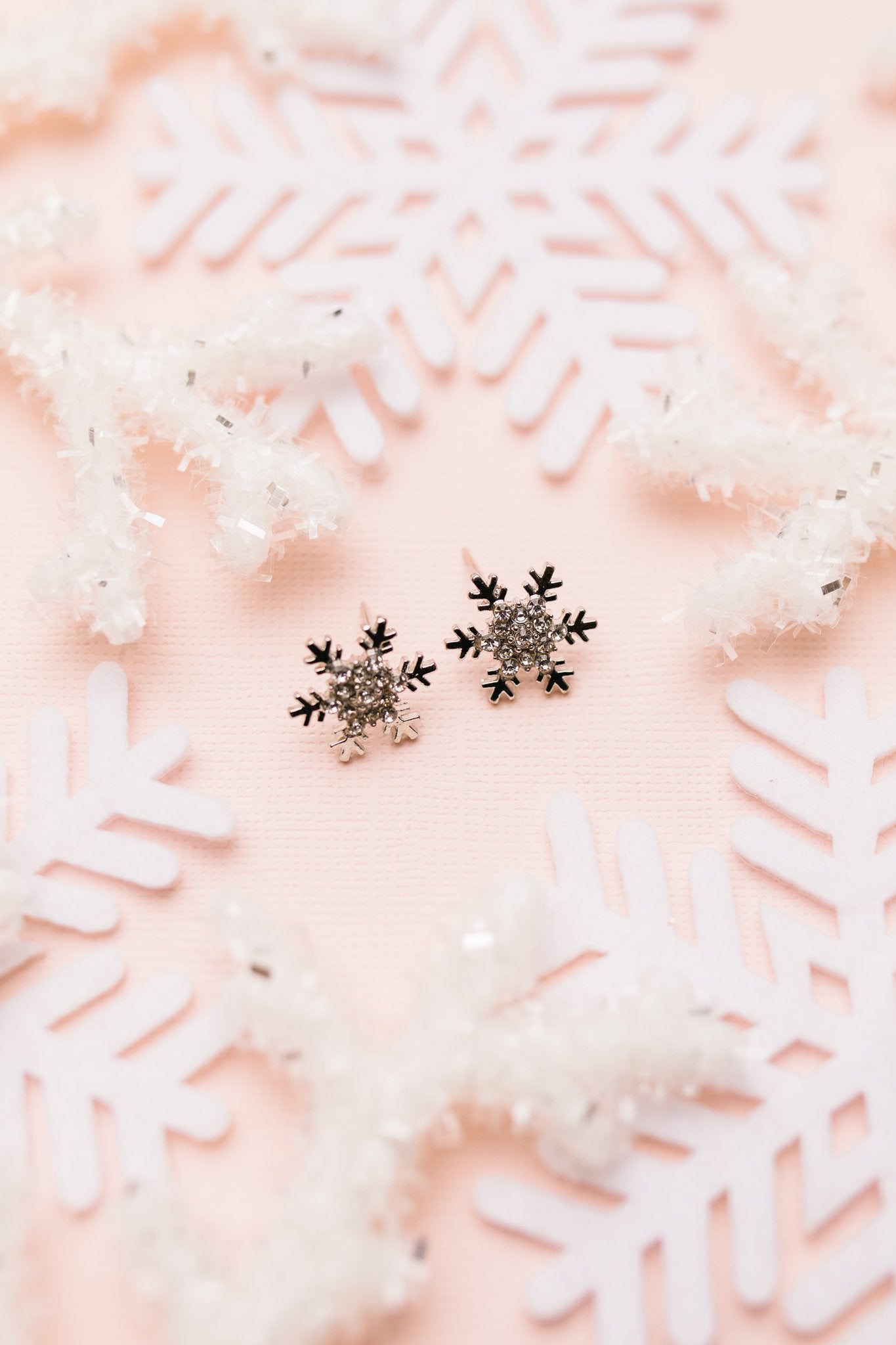 Falling Snowflake Studs