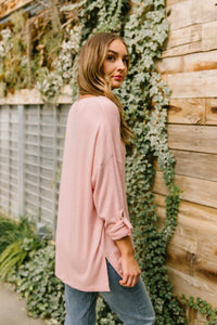 Feeling Cozy Top in Pink