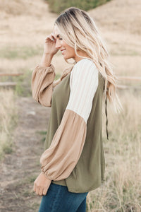 Fortuna Top in Olive