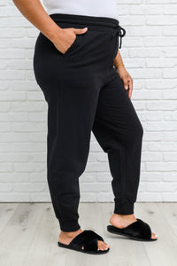 French Terry Joggers In Black