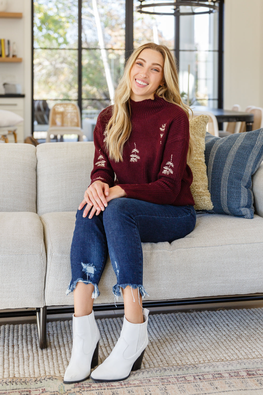 Genevieve Embroidered Sweater