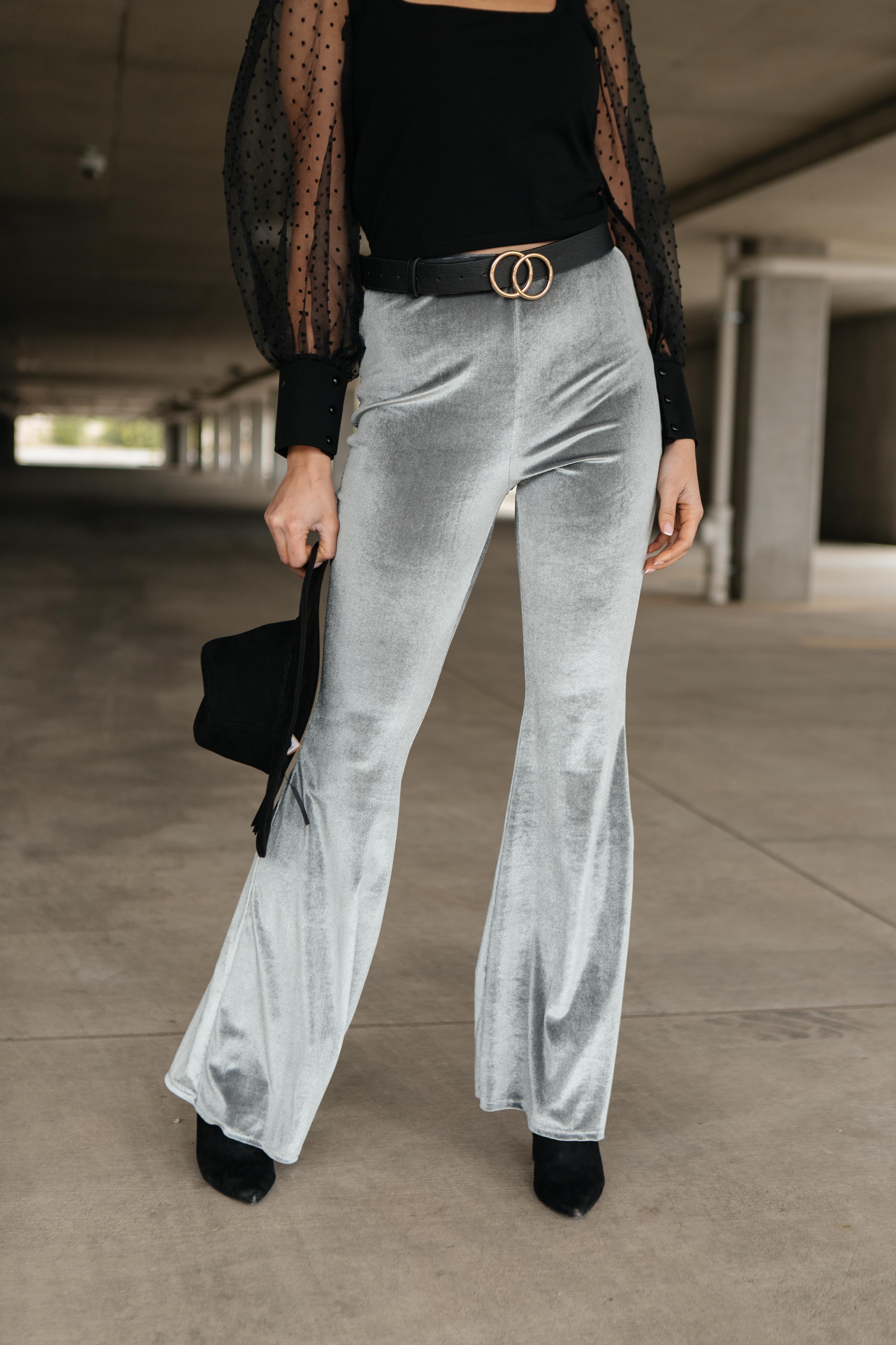 Get Your Groove On Velvet Bell Bottoms