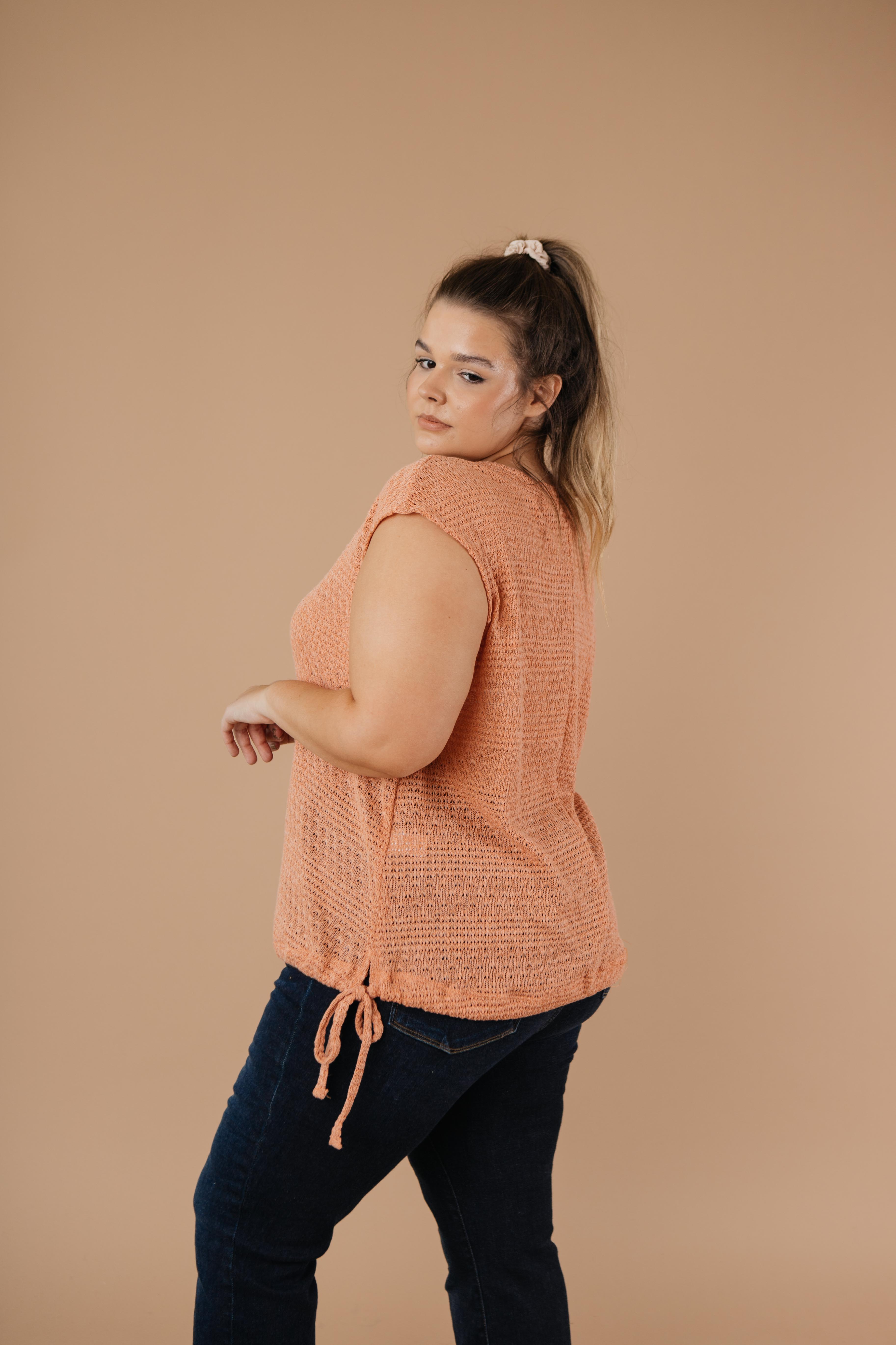 Girls Don't Sweat Sweater In Apricot