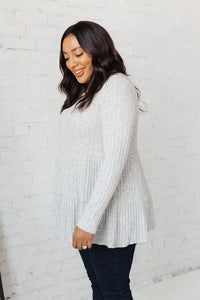 Give A Twirl Sweater in Gray