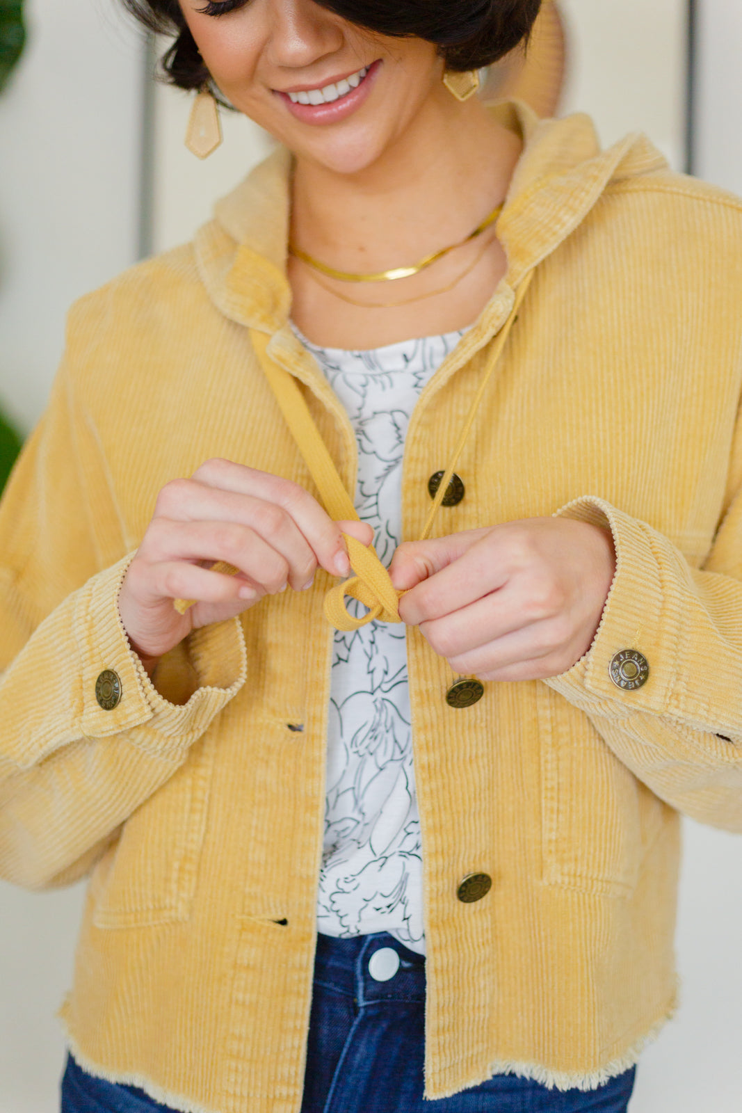 Give Me More Corduroy Jacket in Honey