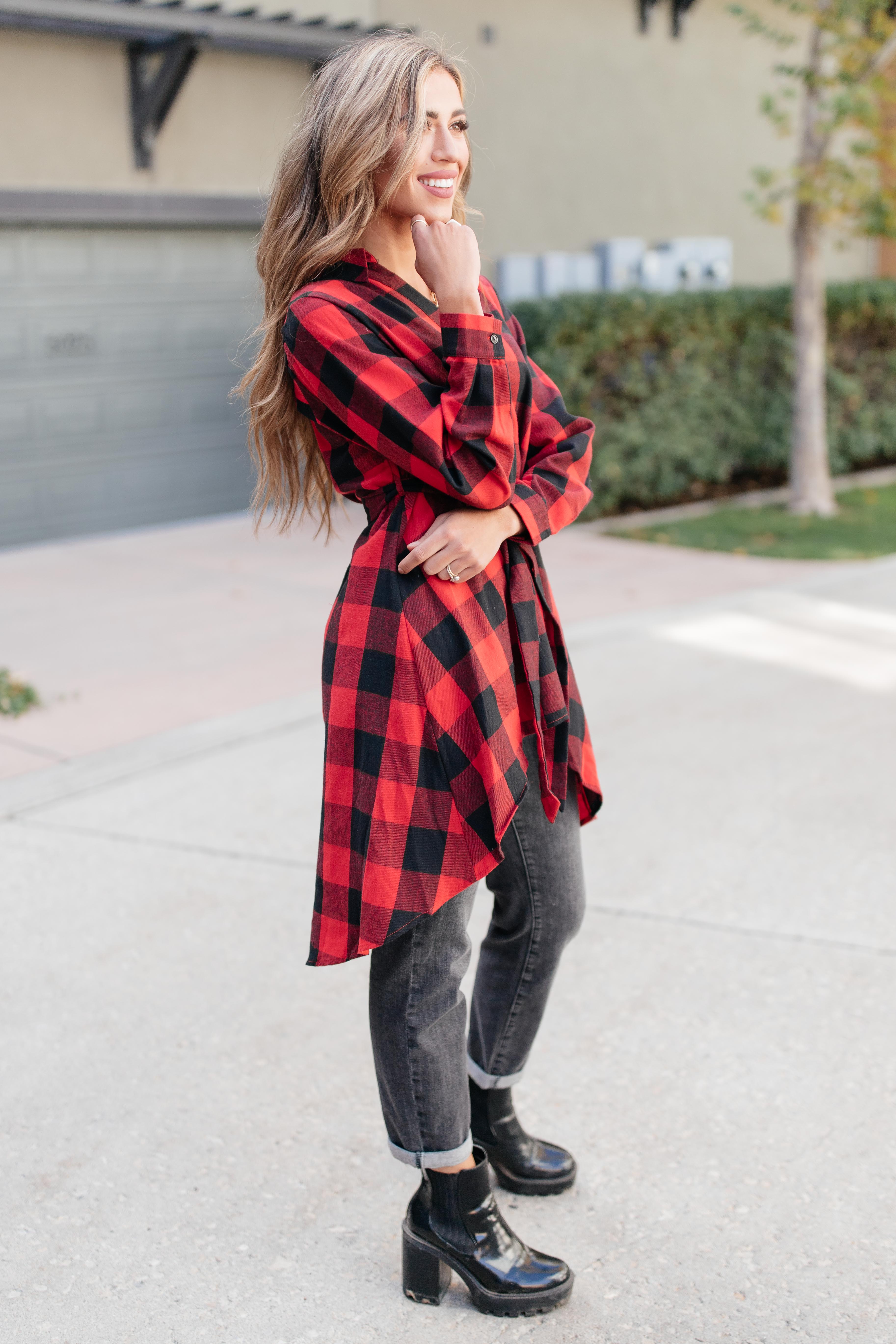 Great And Grand Plaid Top