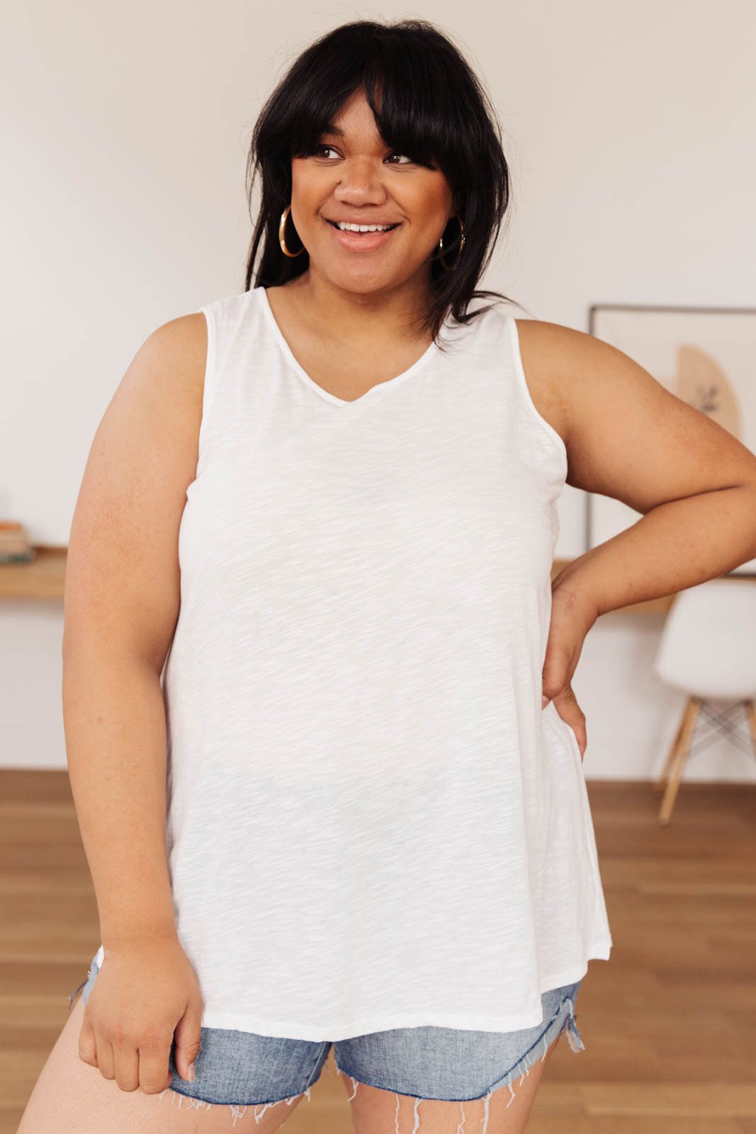 Heather Weather in Ivory Tank