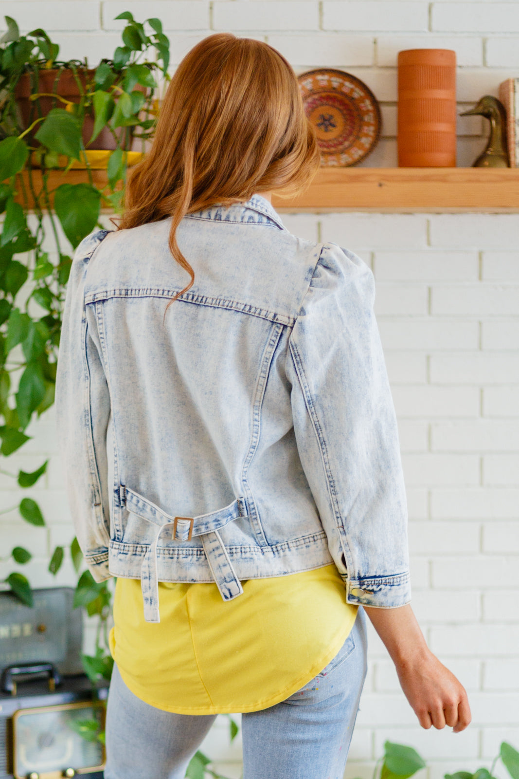 Hello Lovely Quarter Sleeve Denim Jacket