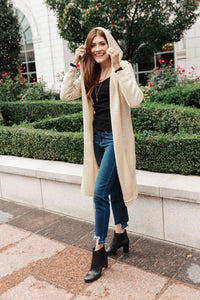 Hooded Cardigan in Ivory