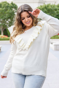 I Choose You Sweater in Ivory