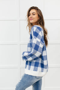 It's Picnic Day Sweater in Blue