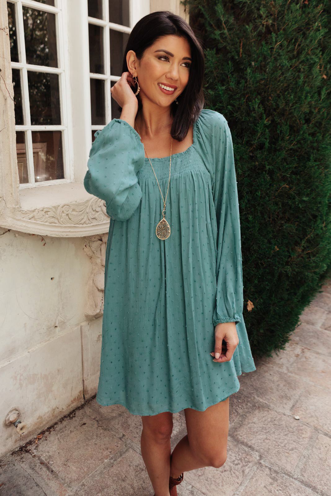 Lake House Swiss Dot Tunic