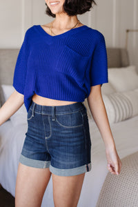 Layla High Waisted Pull On Shorts