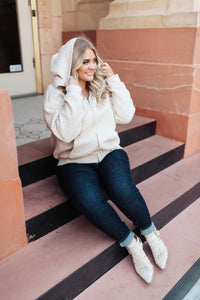 Keep Me Cozy Quilted Jacket in Cream