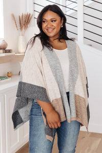 Lightly Layering Poncho Cardigan