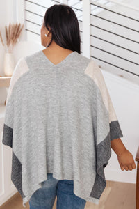 Lightly Layering Poncho Cardigan