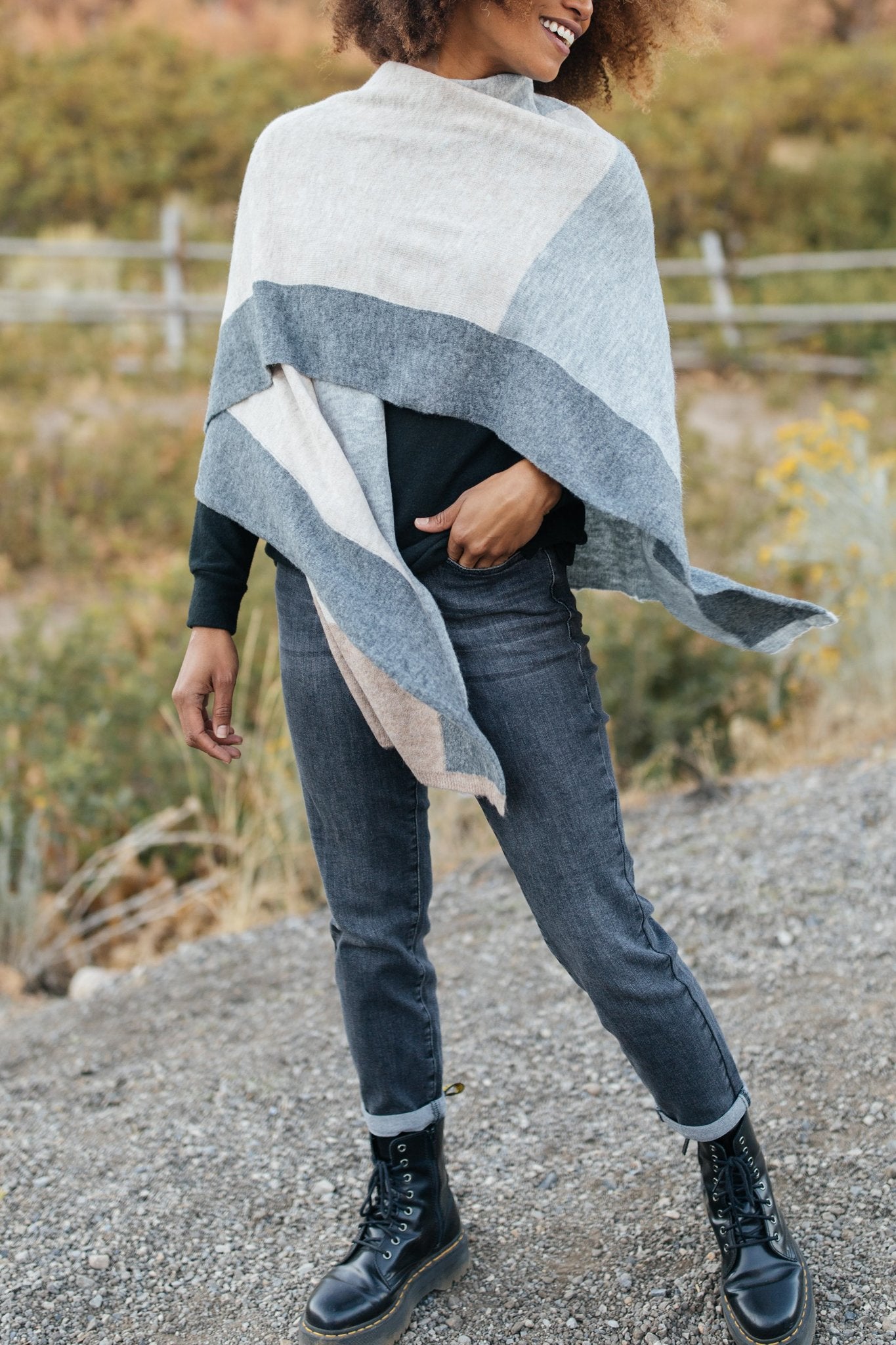 Lightly Layering Poncho Cardigan