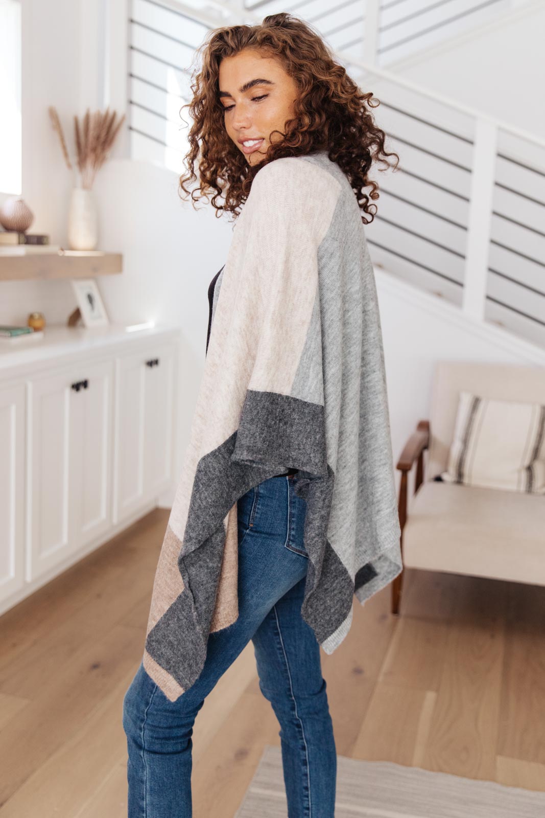 Lightly Layering Poncho Cardigan