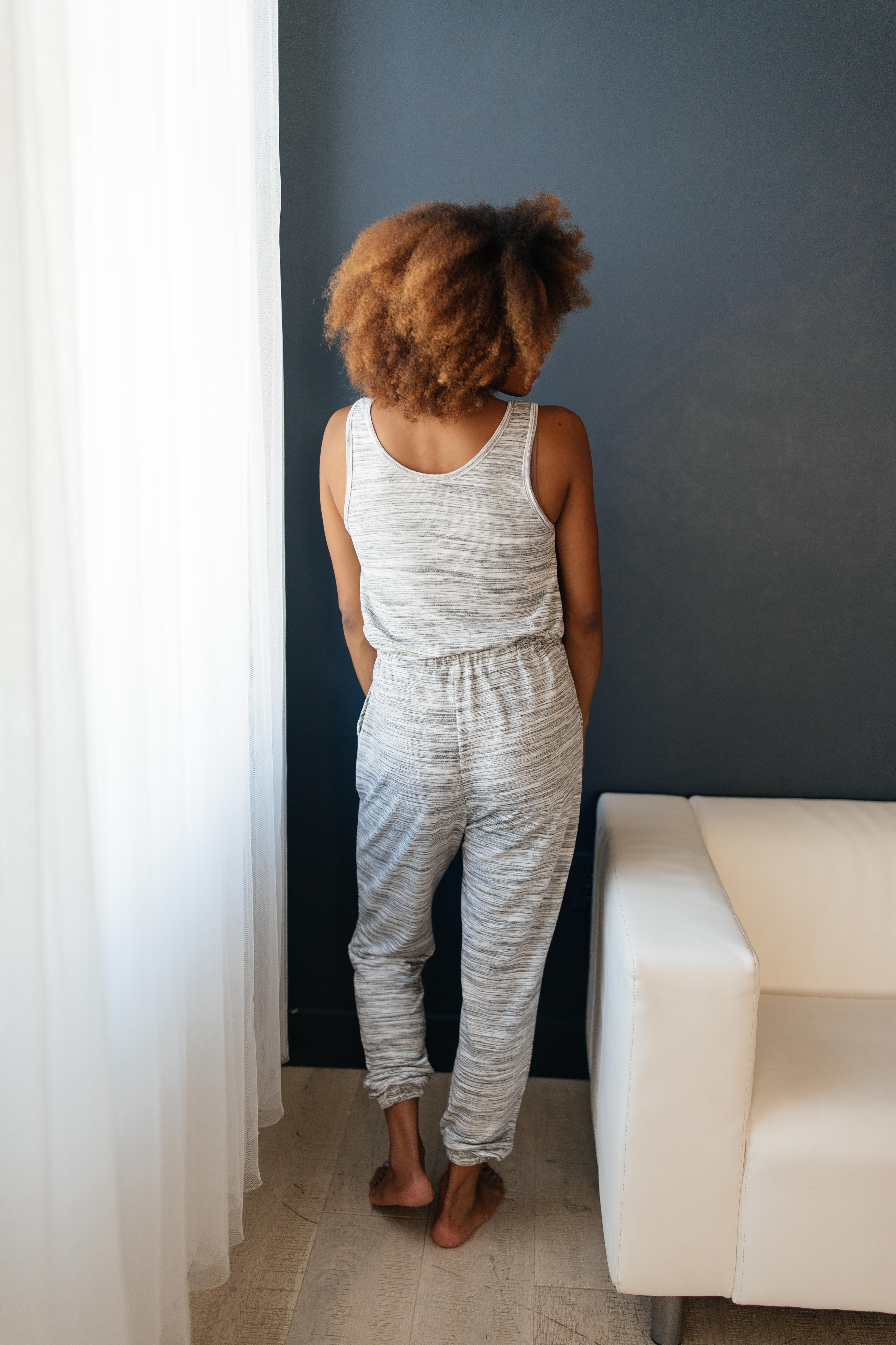 Lounge In Style Melange Jumpsuit