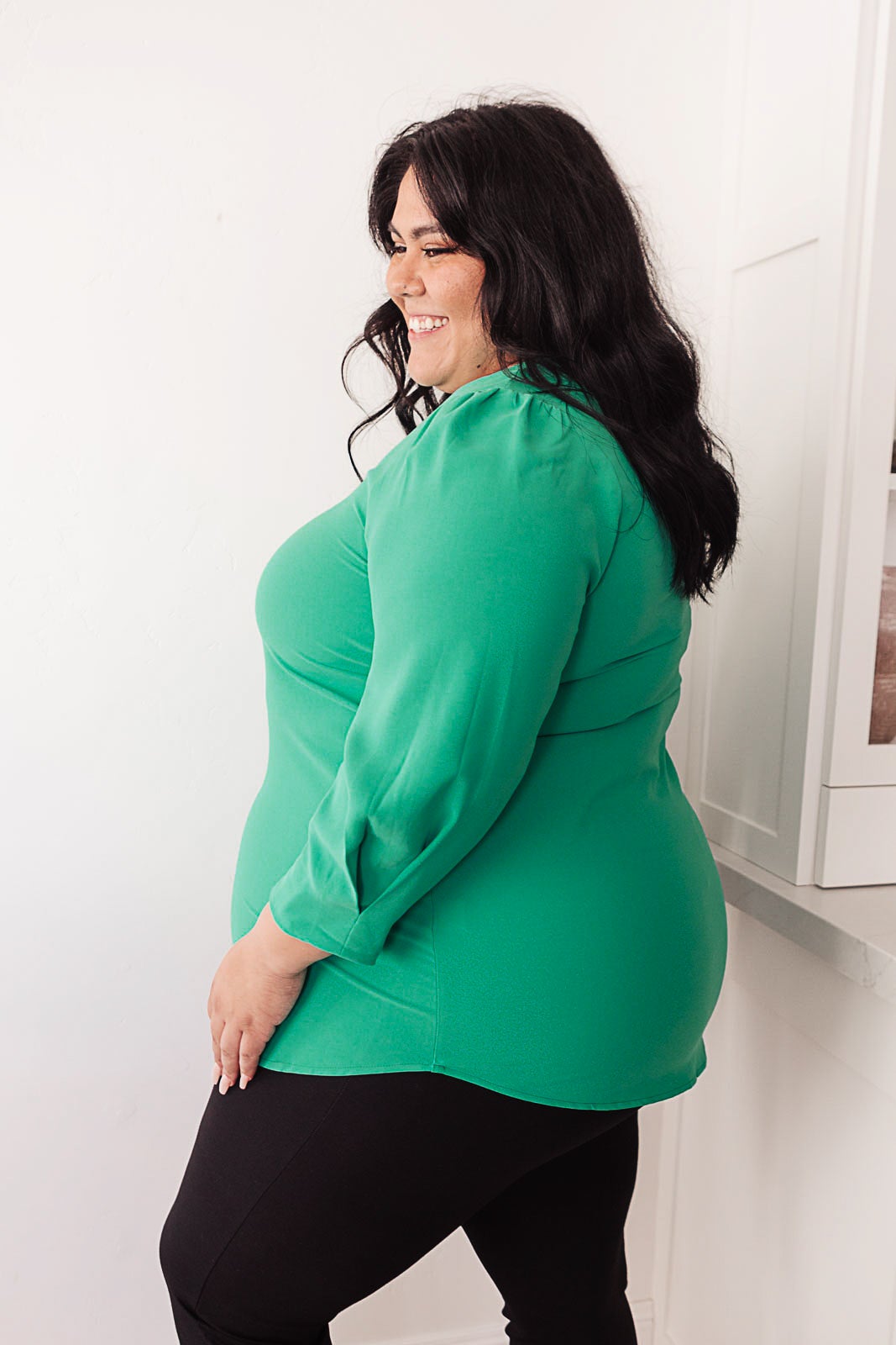 Lucky Chic Top in Kelly Green