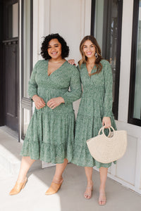 Lucky Day Dress In Green