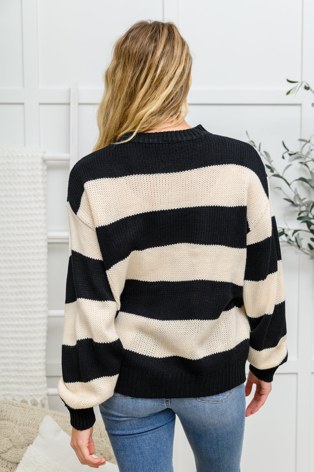 Lucky Strike Top in Black Stripe