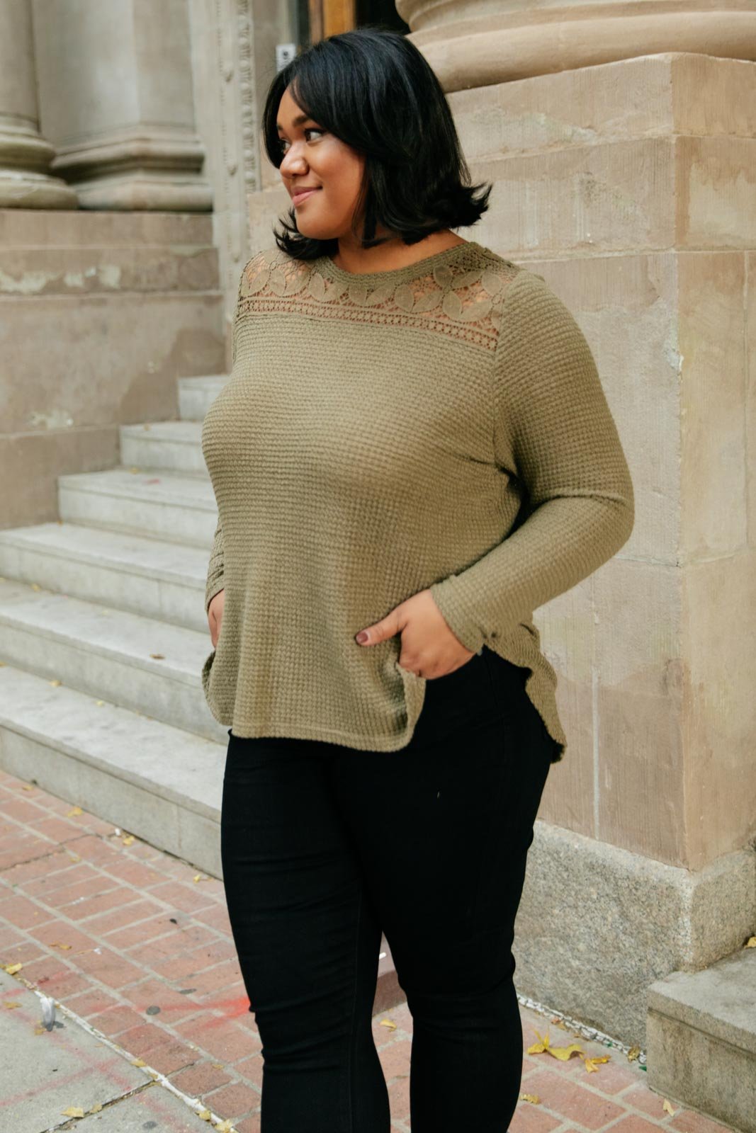 Mara top in Olive