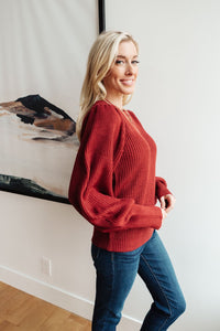 Mocha Mo Sweater in Brick