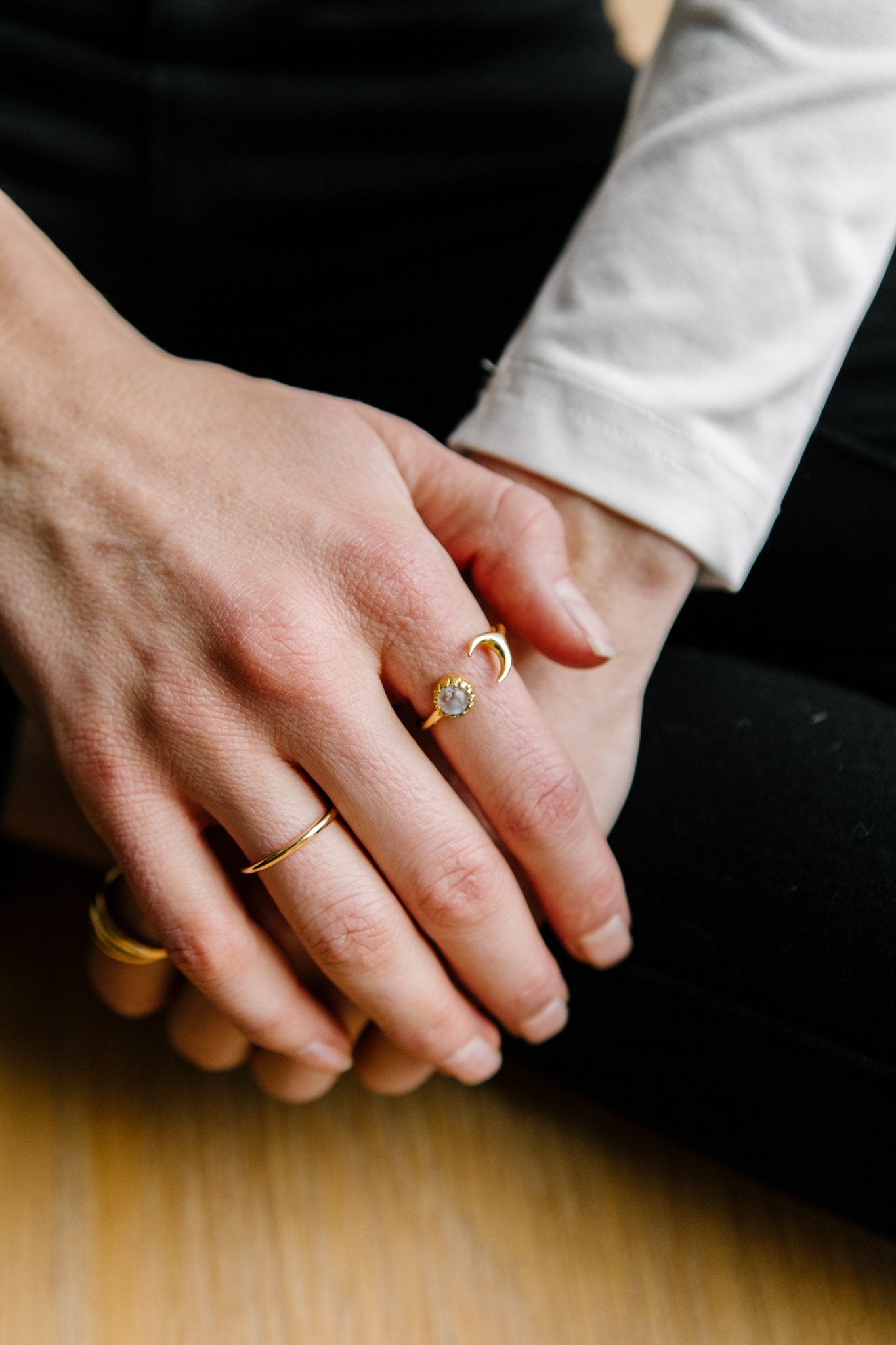 Moon & Star Ring