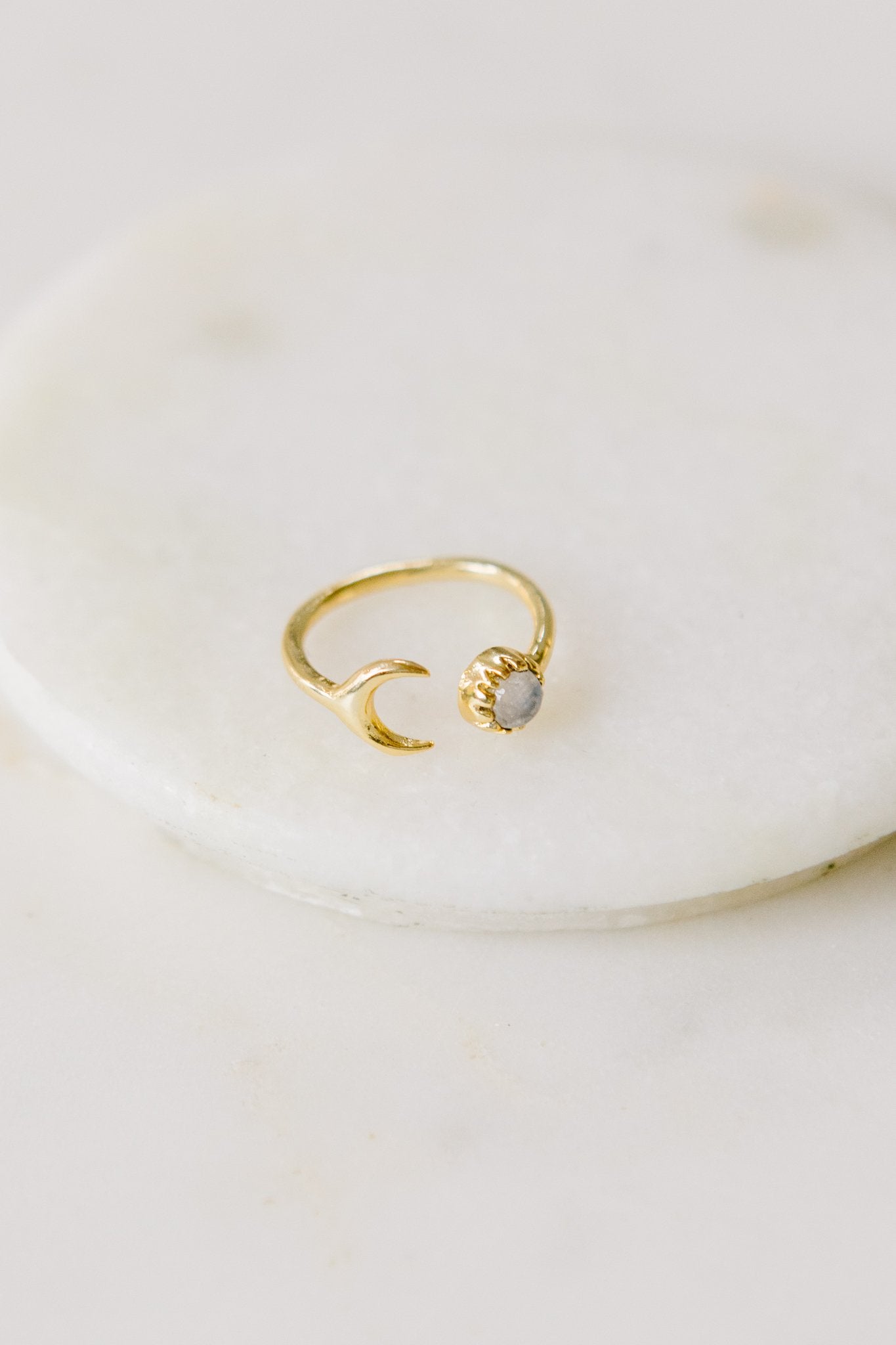 Moon & Star Ring