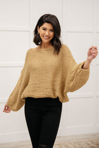 Natural Beauty Knit Sweater in Taupe