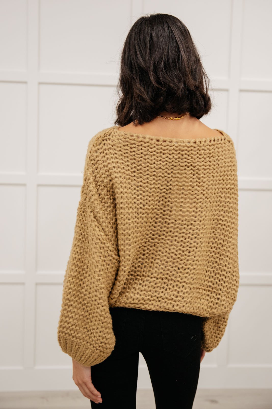 Natural Beauty Knit Sweater in Taupe