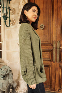 Not Your Grandmother's Cardigan in Olive