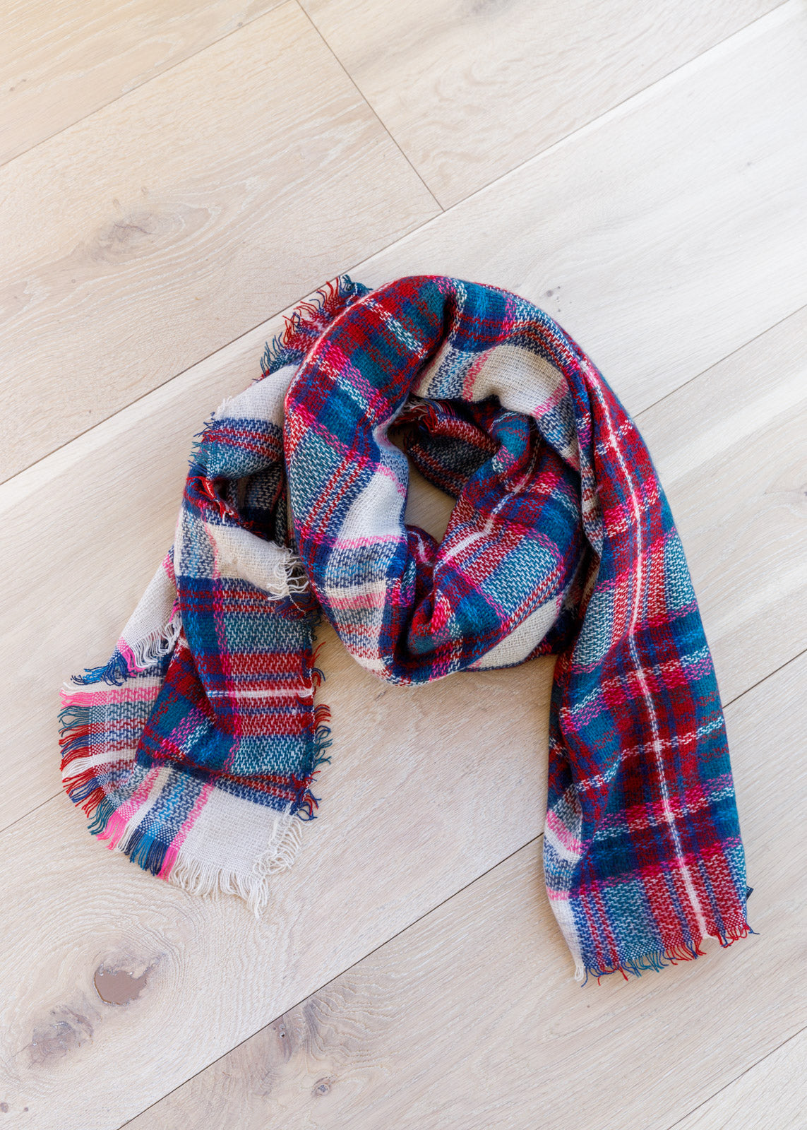 Oblong Plaid Scarf