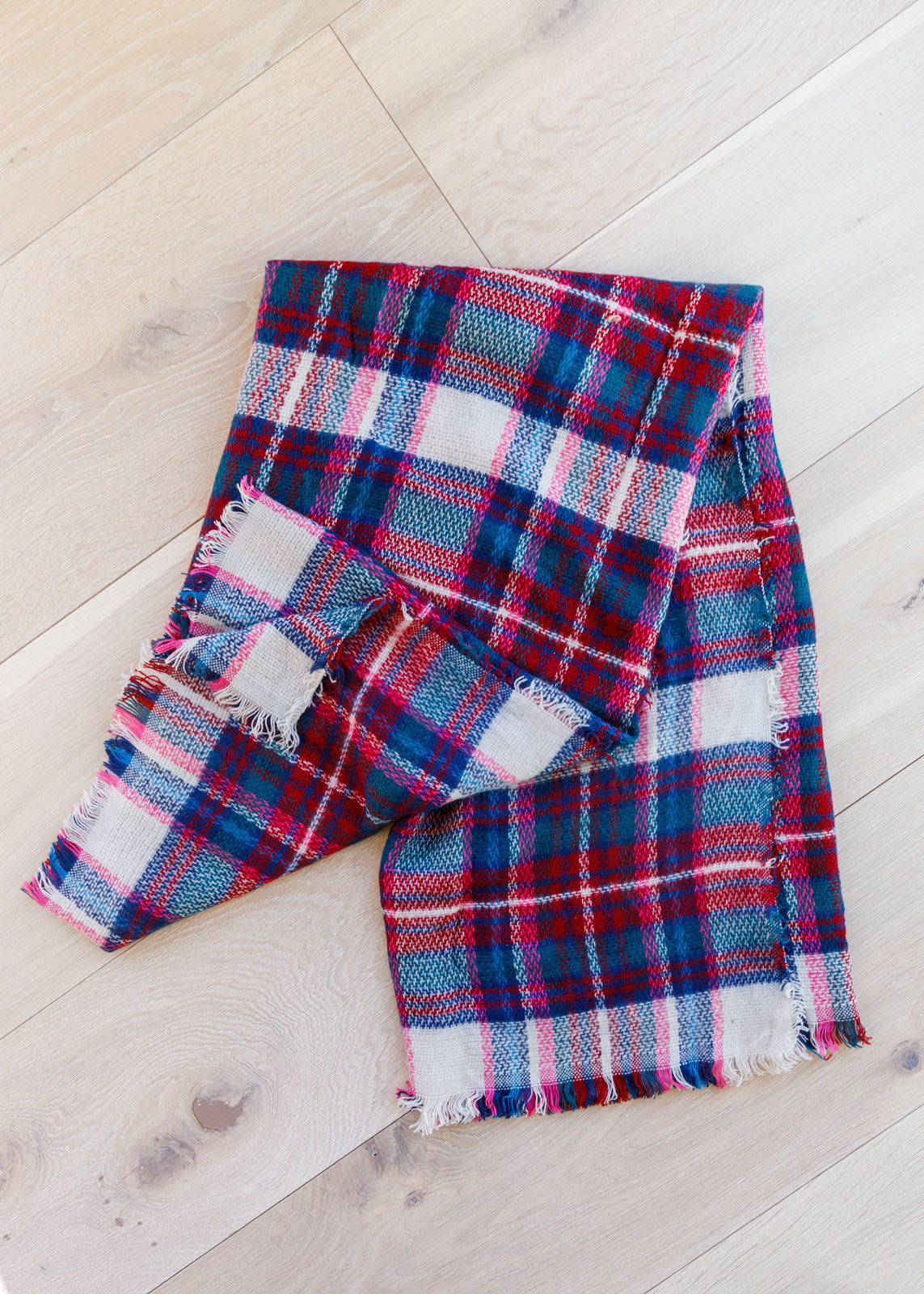 Oblong Plaid Scarf