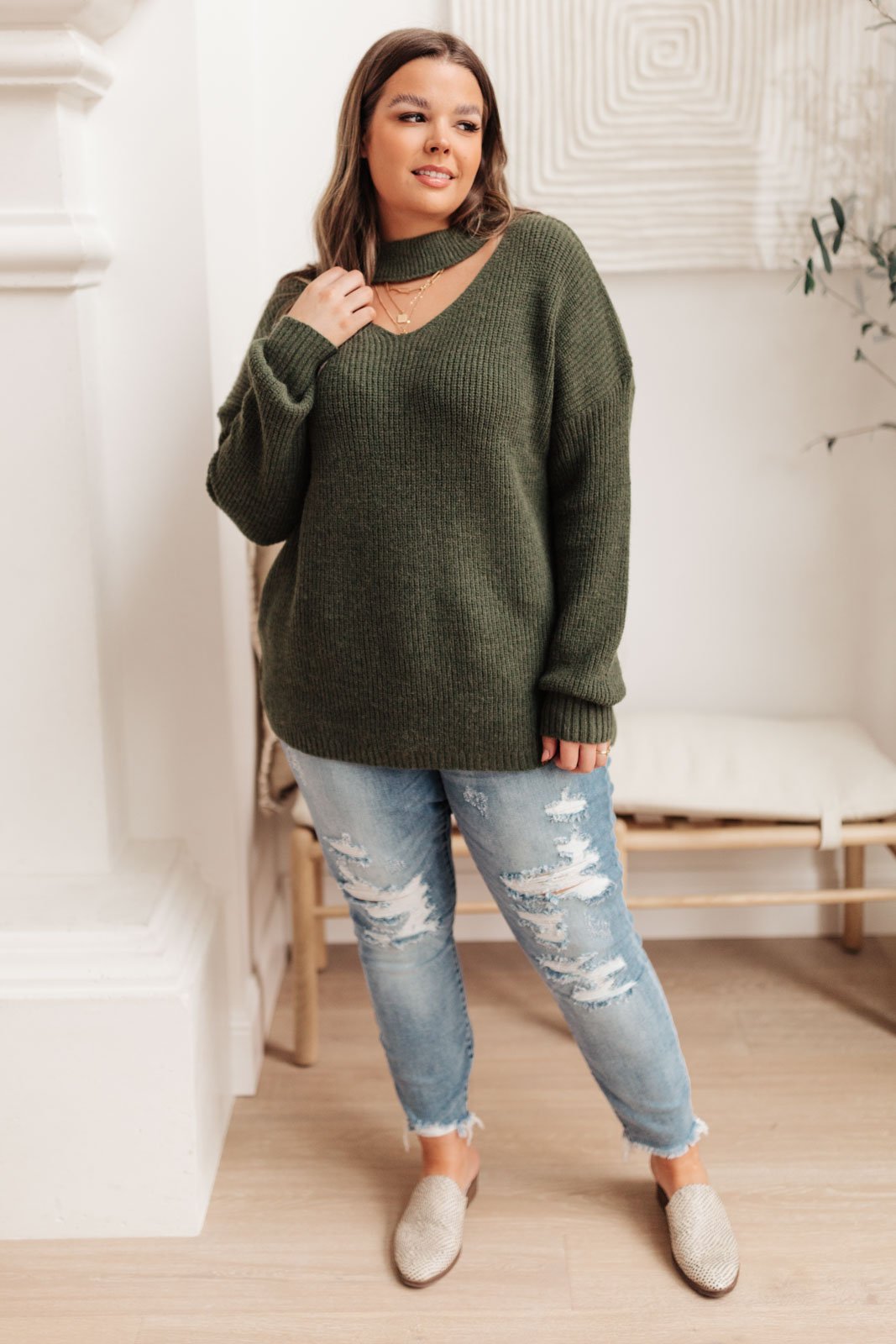 Olive Branch Sweater